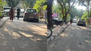 Karnal News: करनाल जिला सचिवालय में कानून तार-तार, सड़क पर रस्सियां, फुटपाथ पर कब्जा और पार्किंग में भारी अव्यवस्था