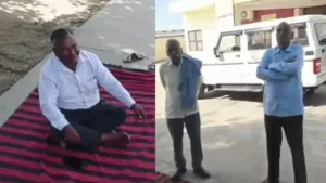 Thanesar Anaj Mandi: थानेसर मंडी में गेट पास न कटने पर आमरण अनशन पर बैठे पूर्व सरपंच, किसान यूनियन ने दिया समर्थन