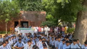 Mahendragarh : हकेवि के पोषण जीवविज्ञान विभाग ने राजकीय वरिष्ठ माध्यमिक विद्यालय जांट में आयोजित किया जनजागरूकता कार्यक्रम