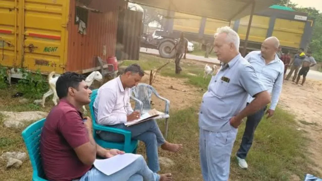 Narnaul : मुख्यमंत्री उड़नदस्ता और आरटीए विभाग की संयुक्त रेड, कनीना और नारनौल में पकड़े गए ओवरलोड वाहन