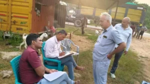 Narnaul : मुख्यमंत्री उड़नदस्ता और आरटीए विभाग की संयुक्त रेड, कनीना और नारनौल में पकड़े गए ओवरलोड वाहन