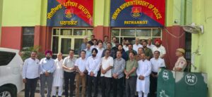 Pathankot News : व्यापार मंडल के प्रतिनिधिमंडल ने एसएसपी मनप्रीत सिंह से की मुलाकात