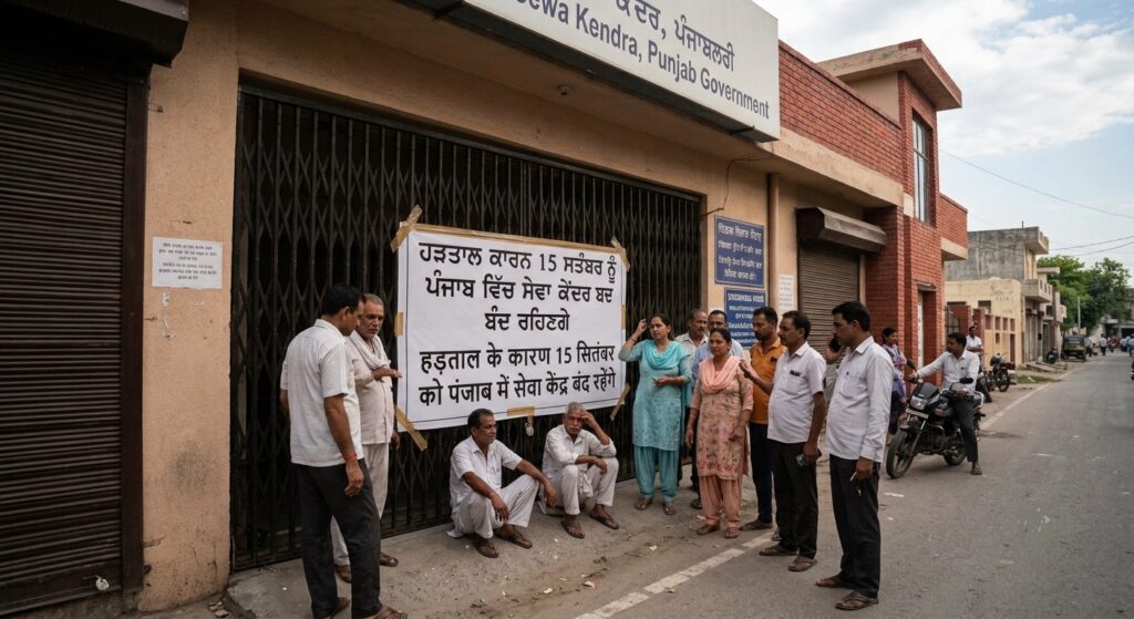 Punjab Sewa Kendra Strike : 15 सितंबर को पंजाब में सेवा केंद्र बंद रहेंगे