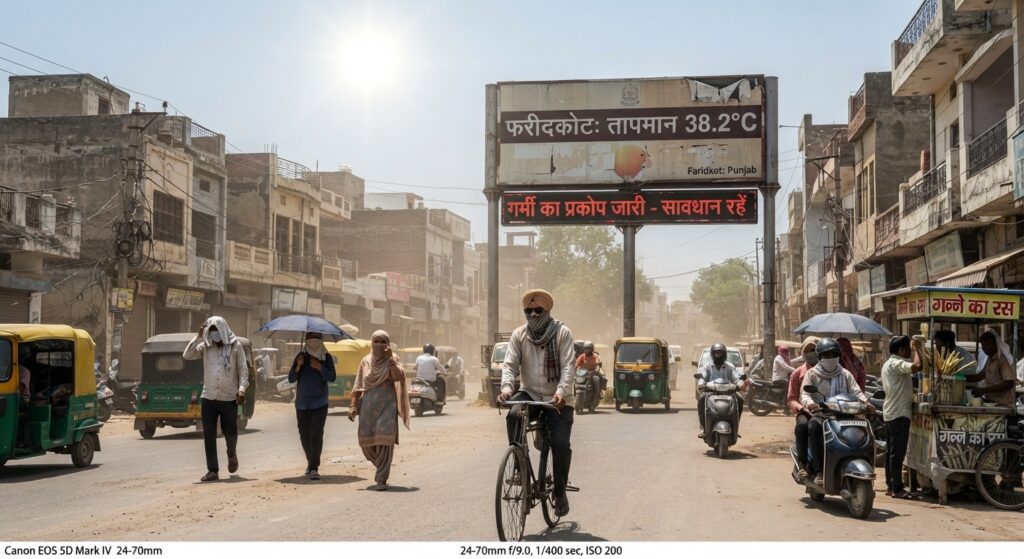 Punjab Weather Update : पंजाब में गर्मी का प्रकोप जारी, फरीदकोट में पारा 38 डिग्री के पार