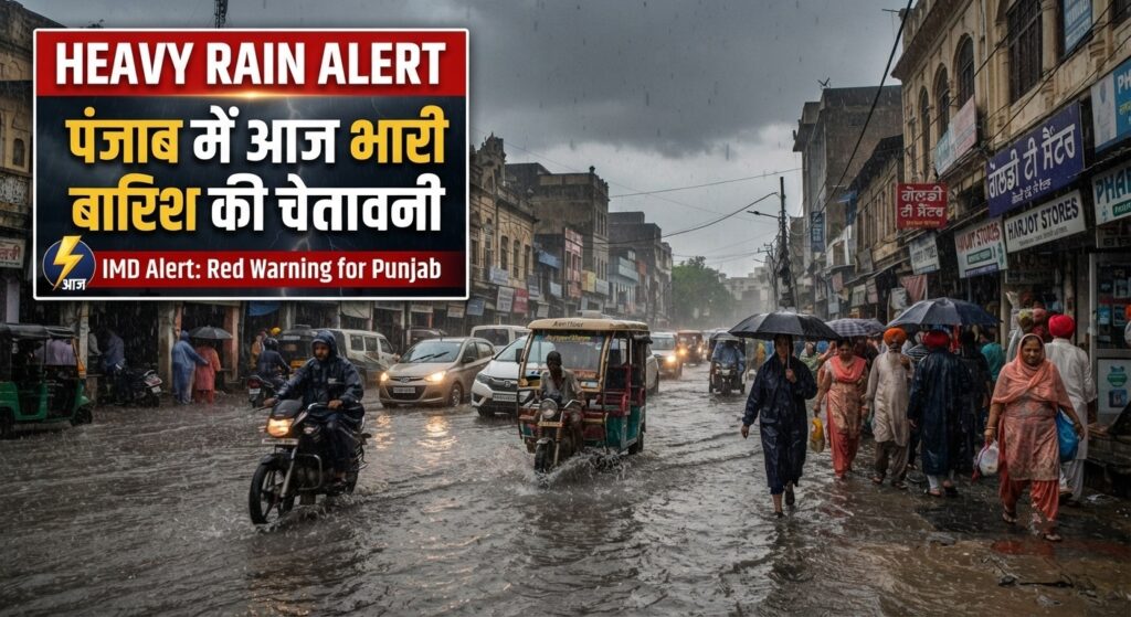 Punjab weather Heavy Rain alert : पंजाब के 8 जिलों में आज भारी बारिश का अलर्ट, मौसम विभाग ने जारी की चेतावनी