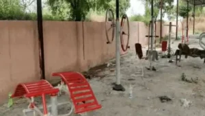 Rewari : भाड़ावास गांव में श्मशान भूमि पर बना ओपन जिम सवालों के घेरे में, लाखों रुपए खर्च के बाद भी सन्नाटा