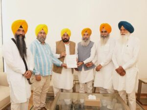 Sad Panarsurjit delegation सीएम मान से मिला, आनंदपुर साहिब घटना की एसआईटी जांच की मांग