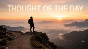 Thought of the Day: मजबूरियां रोक नहीं सकतीं आपका रास्ता; जो लड़ते हैं, वही रचते हैं नया इतिहास