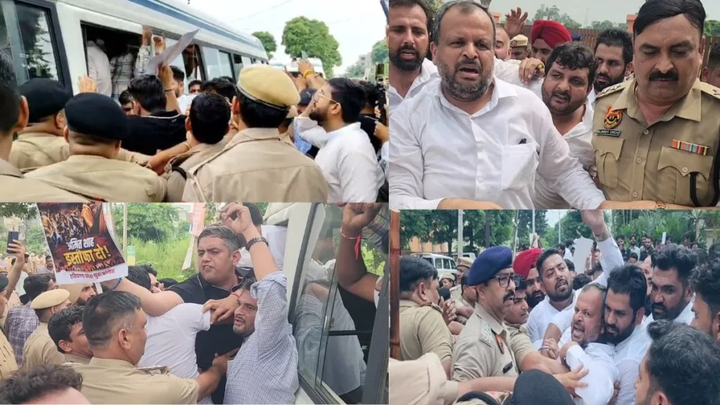 Yamunanagar News: यमुनानगर में सड़कों पर उतरी कांग्रेस, पुलिस और कार्यकर्ताओं के बीच भारी धक्का-मुक्की