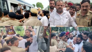 Yamunanagar News: यमुनानगर में सड़कों पर उतरी कांग्रेस, पुलिस और कार्यकर्ताओं के बीच भारी धक्का-मुक्की