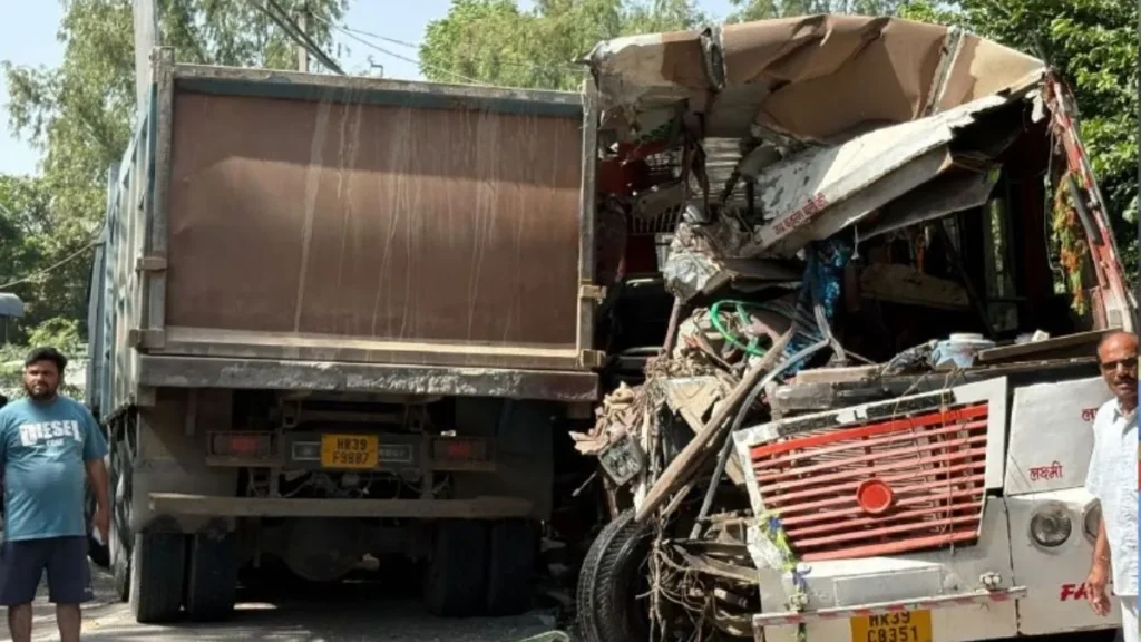 Hansi Bus Accident: हांसी में हरू कॉलेज के पास बस और डंपर की टक्कर, 20 यात्री घायल