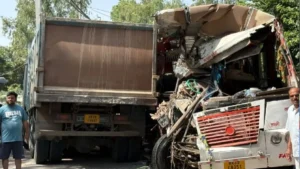 Hansi Bus Accident: हांसी में हरू कॉलेज के पास बस और डंपर की टक्कर, 20 यात्री घायल