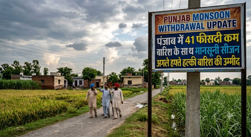 Punjab Monsoon Withdrawal Update : पंजाब में 41 फीसदी कम बारिश के साथ मानसूनी सीजन समाप्त, अगले हफ्ते हल्की बारिश की उम्मीद